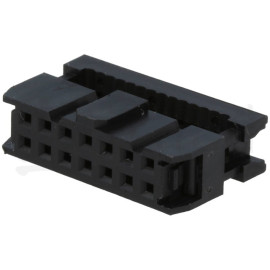 Konektor IDC 14p (2x7) 2,54mm ženski za kab. FLAT
