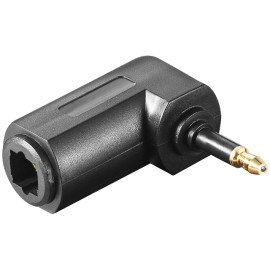 Adapter 3,5 muški / optički TOSLINK ženski; kutni