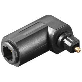 Adapter optički TOSLINK M na TOSLINK Ž kutni