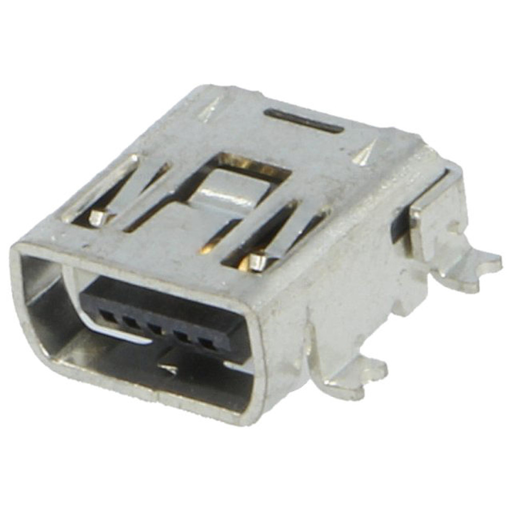 Konektor USB mini C-print SMD ženski 5p vodoravni Konektor USB mini C-print SMD ženski 5p vodoravni