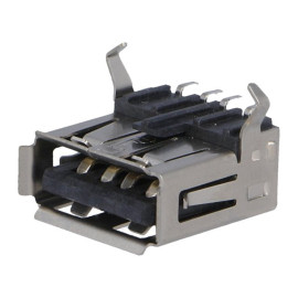 Konektor USB A-print SMD ženski vodoravni