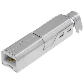 Konektor USB B muški za kabel + kučište
