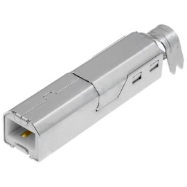 Konektor USB B muški za kabel + kučište