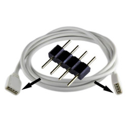 Konektor STRIP 1R 4p 2,54mm muški/muški