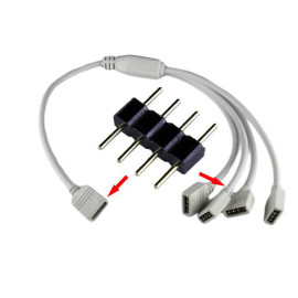 Konektor STRIP 1R 4p 2,54mm muški/muški