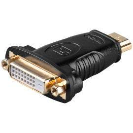Adapter HDMI19 muški na DVI-D24+1 ženski; pozlaćen