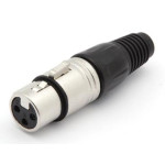 Konektor XLR 3p ženski za kabel; profi 