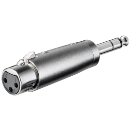 Adapter XLR ženski / 6,35mm stereo muški