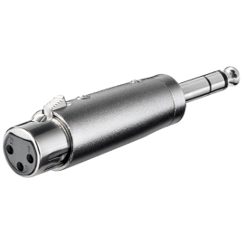 Adapter XLR ženski / 6,35mm stereo muški