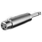 Adapter XLR ženski / 6,35mm mono muški