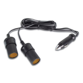 Adapter auto muški / 2xauto ženski; 5A; 1,9m kabla