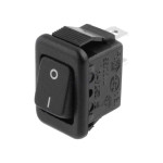 Prekidač vaga ON-OFF 1x2pin 3A 250V crni označeni 