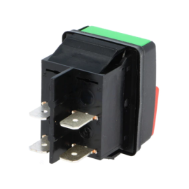 Prekidač potisni ON-OFF 2x2pin 250V 10A crv./zel. 