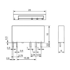Relej 24VDC 6A 1xU 3390R Relpol