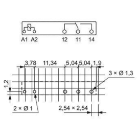 Relej 24VDC 6A 1xU 3390R RM699BV Relpol