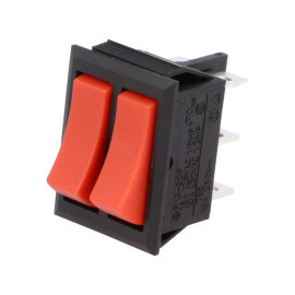Prekidač vaga 2xON-ON 1x3pin (2x) 250V 10A