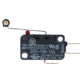 Prekidač mikro 16A 250V+kotačić 25mm 4,8x0,5 1,96N