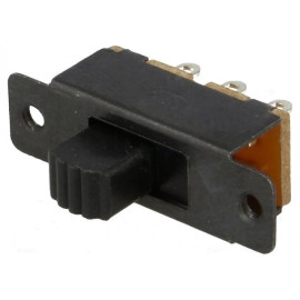 Prekidač klizni ON-ON 2x3pin 0,5A 24VDC za šasiju