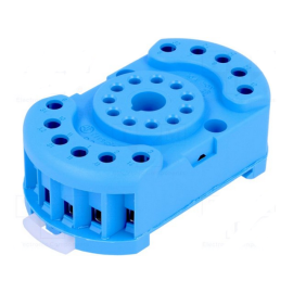 Podnožje releja 11pol 230VAC 10A Finder; za šinu