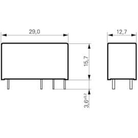 Relej 24VDC 16A 1xU 1440R RTS3T024 Schrack