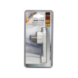 Utikač šuko za kabel 230V 16A; slim bijeli
