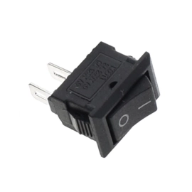 Prekidač vaga ON-OFF 1x2pin 3A 250V crni označeni 