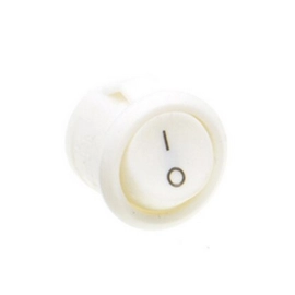 Prekidač vaga ON-OFF 1x2pin 250V 6A okrugli bež