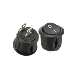Prekidač vaga ON-OFF 1x2pin 250V 6A okrugli crni