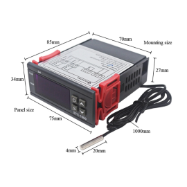 Termostat digitalni -50-99°C 24VDC 10A STC-1000