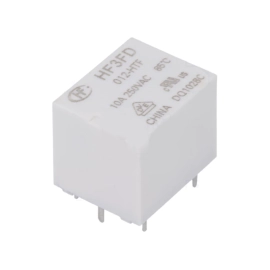 Relej 12VDC 10A 1xU 400R HF3FD/012-HT Hongfa Relay