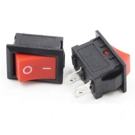 Prekidač vaga ON-OFF 1x2pin 6A 250V crveni