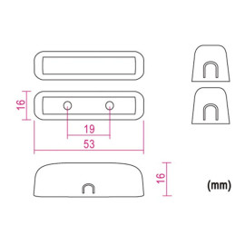 Prekidač magnetski 62x16mm 0,1A 30V HAA305
