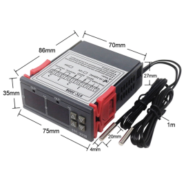 Termostat digitalni dupli -50-125°C 24VDC STC-3008