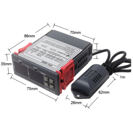 Termostat digitalni + vlaga -20-80°C 24VDC STC3028