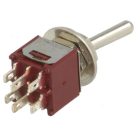 Prekidač KIP ON-OF-ON 250VAC 1A; 8.3x9.2x8.6mm