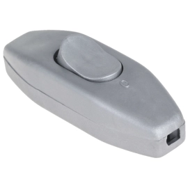 Prekidač za kabel vaga 230V 2,5A srebrni
