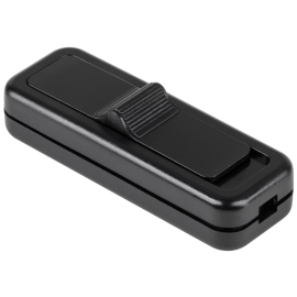 Prekidač za kabel klizni 230V 2A crni 66x23x13mm