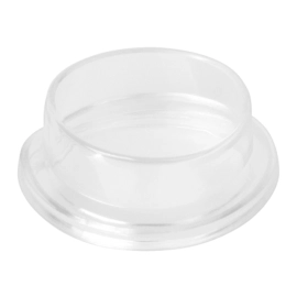Kapica prekidača gumena 20mm okrugla transparen.