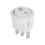 Prekidač vaga ON-OFF 1x3pin 230V 3A okrug. bijeli
