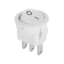 Prekidač vaga ON-OFF 1x3pin 230V 3A okrug. bijeli