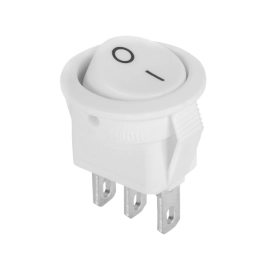 Prekidač vaga ON-OFF 1x3pin 230V 3A okrug. bijeli