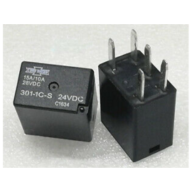 Relej auto 24VDC 15A/10A 483R; 301-1C-S