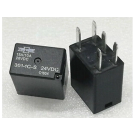Relej auto 24VDC 15A/10A 483R; 301-1C-S