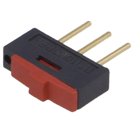 Prekidač klizni ON-ON 1x3pin 0,3A 24VDC za ploćicu