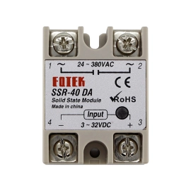 Solid state relej 24-380VAC; 4-32VDC; 40A SSR-40DA