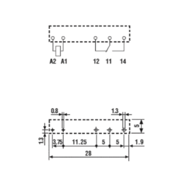 Relej 24VDC 6A 1xU 3350R Finder 34.51.7.024.5010