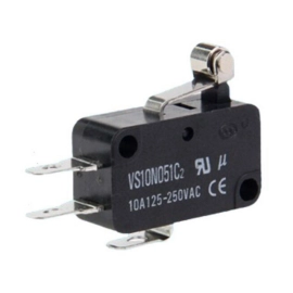 Prekidač mikro 10A 230VAC + kotačić 13mm Highly