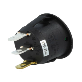 Prekidač vaga ON-OFF 1x3pin 10A 230V s tinj. zelen