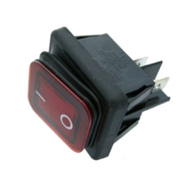 Prekidač vaga ON-OFF 2x2pol 16A 250V IP65 crveni