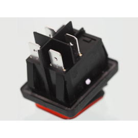 Prekidač vaga ON-OFF 2x2pol 16A 250V IP65 crveni